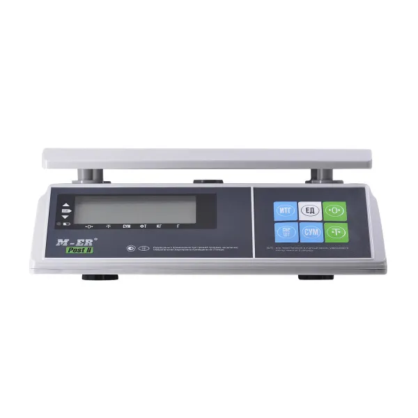 порционные весы m-er 326 afu-6.01 "post ii" lcd (двойной дисплей)