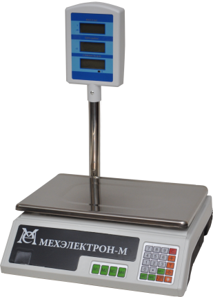 Весы торговые Мехэлектрон ВР4900-30-2Д-САБ-05, со стойкой